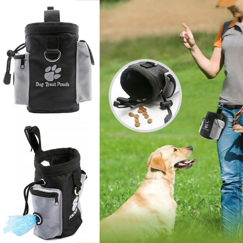 Pets Dog Puppy Obedience Training Treat Bag Feed Bait Food Snack Pouch Belt UK