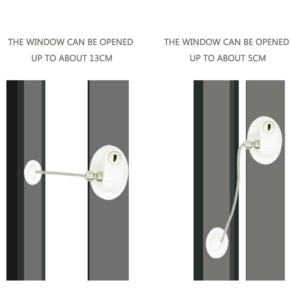 4PCS Safety Lock Children Refrigerator Door Lock with 2 Keys Infant Kids Security Window Lock Cabinet Lock Fridge Locks