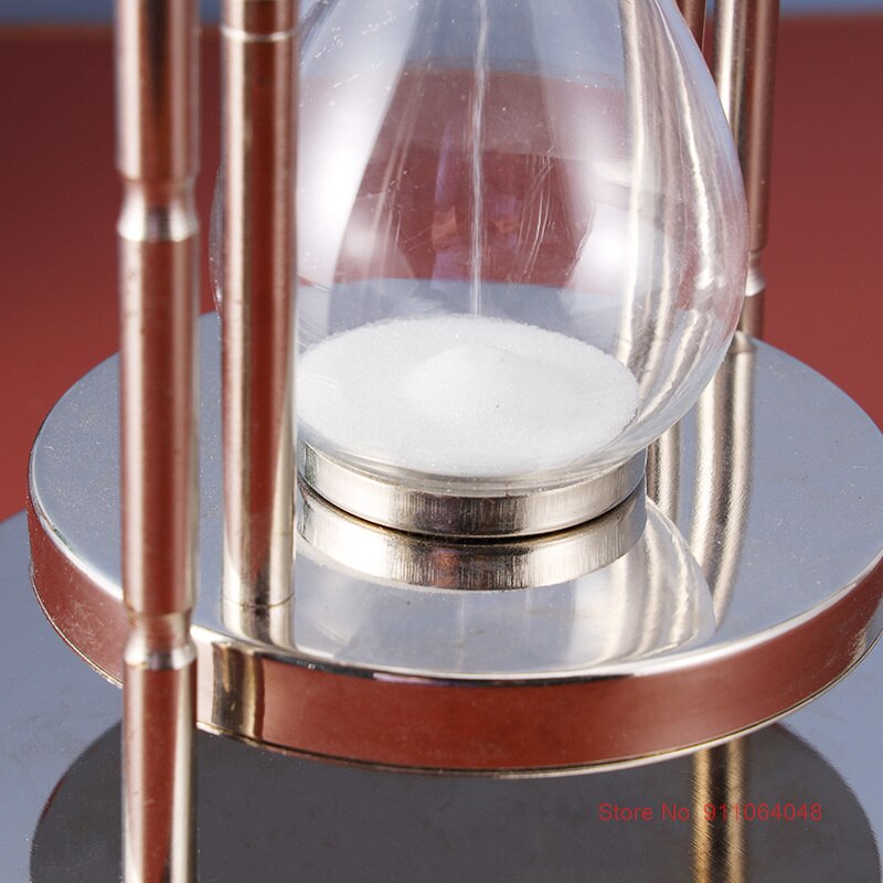 Rotating Silver Hour Glass Nordic Desk Decor Hourglass Kids Room Timer White Sand Clock Birthday Clock Classroom Table Clock