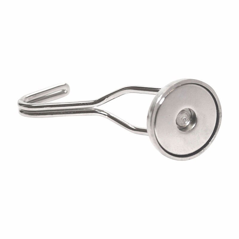 4 stuks zilveren sterke neodymium magneet 360 graden roterende magnetische haak permanente magneet hanger sleutelhanger koelkasthangers