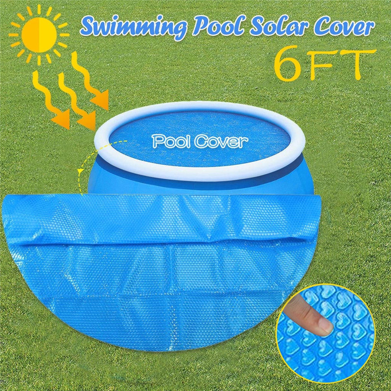 Ronde Zwembad Cover Protector Zwembad Cover Voor Intex Zwembad 6ft Blauw Voet Boven Grond Blauw Bescherming Zwembad
