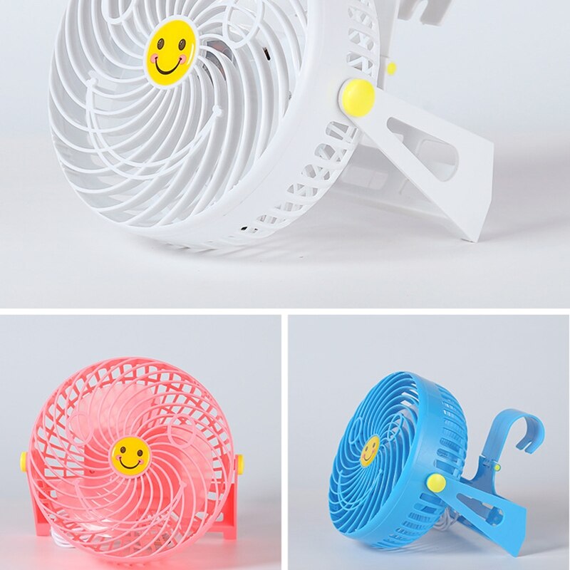 Portable Charging Mini Fan 2 Gears Wind Desktop Cooler USB Ceiling Fan for Home