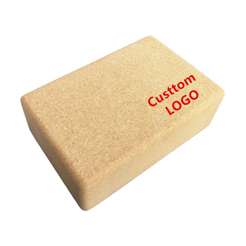 JayCreer Recycled Cork Yoga Block, Sustainable, Eco-Friendly, Handstand Blocks, Non-Toxic, Premium Cork,Cuntom Made Logo: Custom Logo