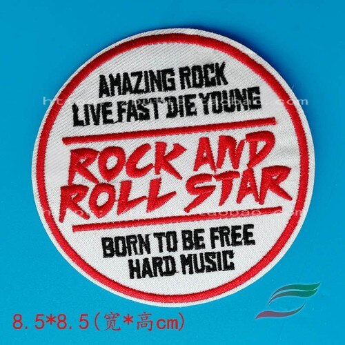Punk Rock Band Grappige Patroon A226 Terug Lijm Geborduurde Kleding Steken Decoratie Patch Kinderkleding Accessoires: 16
