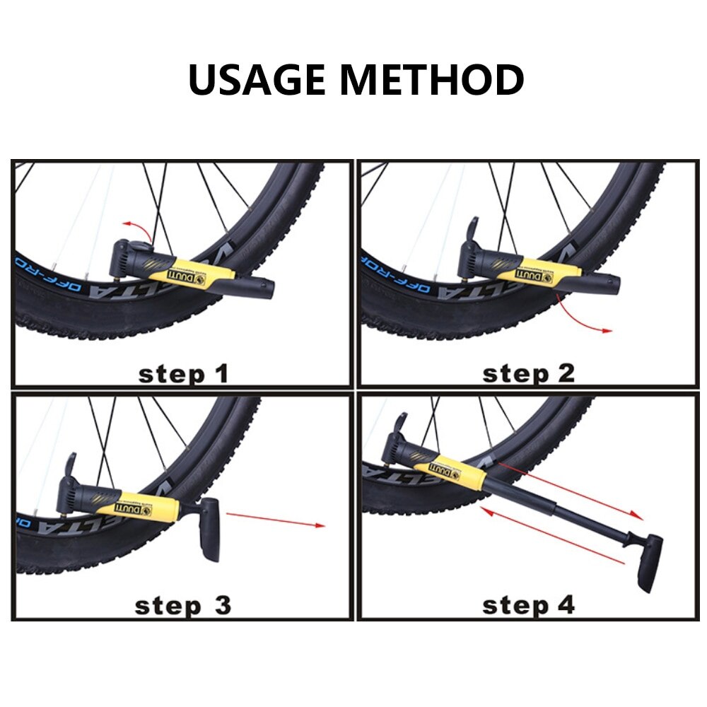 Mini Portable High-strength Plastic Bicycle Air Pump Bike Tire Inflator Super Light Accessories MTB Road Bike Cycling Pump