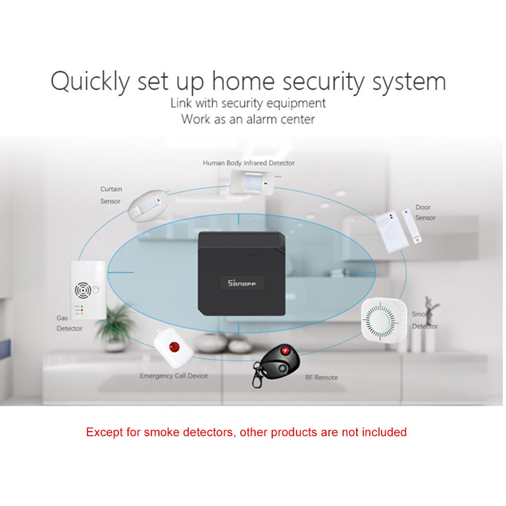 Smart røykvarsler sensor smart trådløs brannsikkerhet alarm sensor app kontroll smart hjem for hjemme kjøkken/butikk/hotell/fabrikk