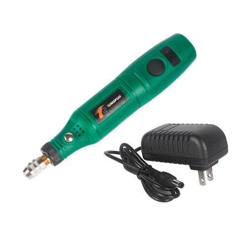 12V rectifieuse Mini vitesse Variable outils rotatifs Kit perceuse graveur stylo pour fraisage polissage: Black