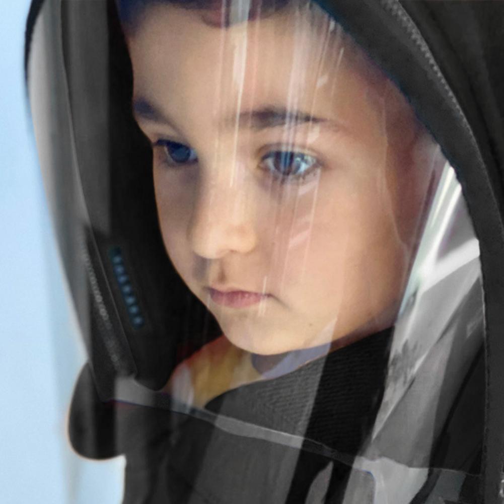 Kid Clear Hooded Hat Anti-spray Reusable Full Face Unisex Protective Hat for Camping