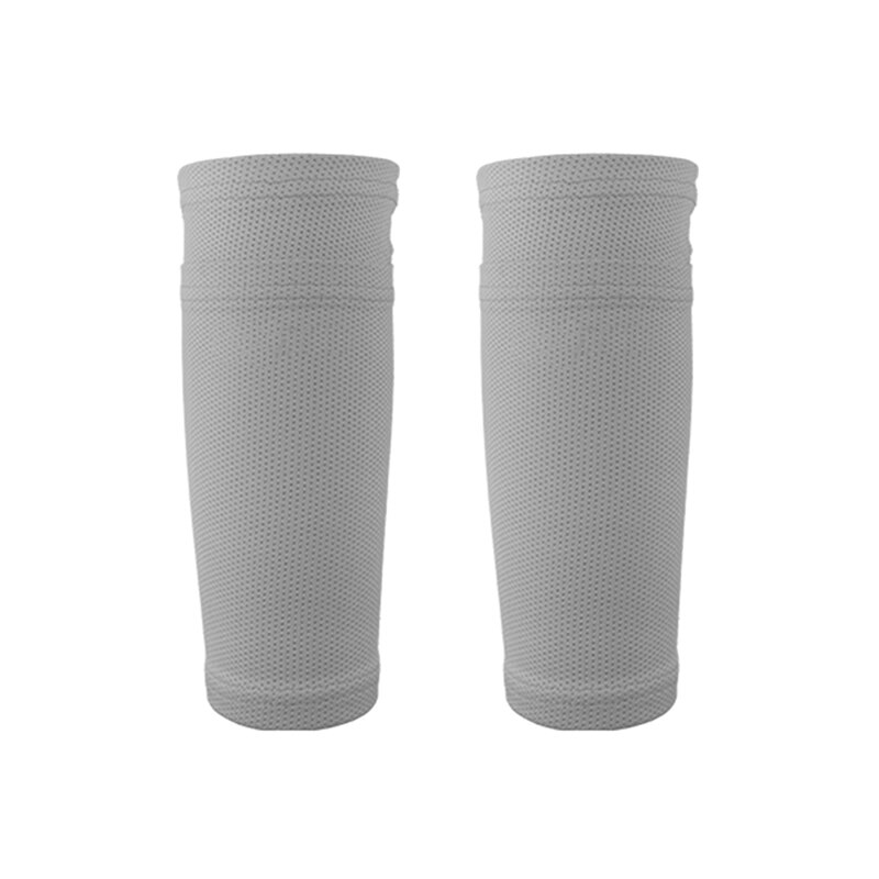 1 paar Zachte Voetbal Beschermende Sokken Scheenbeschermer Met Pocket Voor Voetbal Scheenbeschermers Been Mouwen Ondersteunende Volwassen Ondersteuning Sok: Light Grey / M