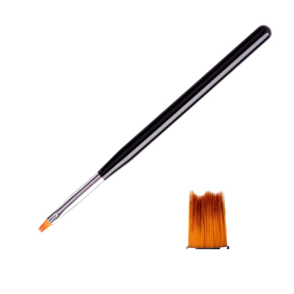 1 pièces strass diamant brosse à ongles Nail Art manucure brosses ensemble ligne fleur stylo pointillage peinture bricolage acrylique brosse à ongles Liner: 06