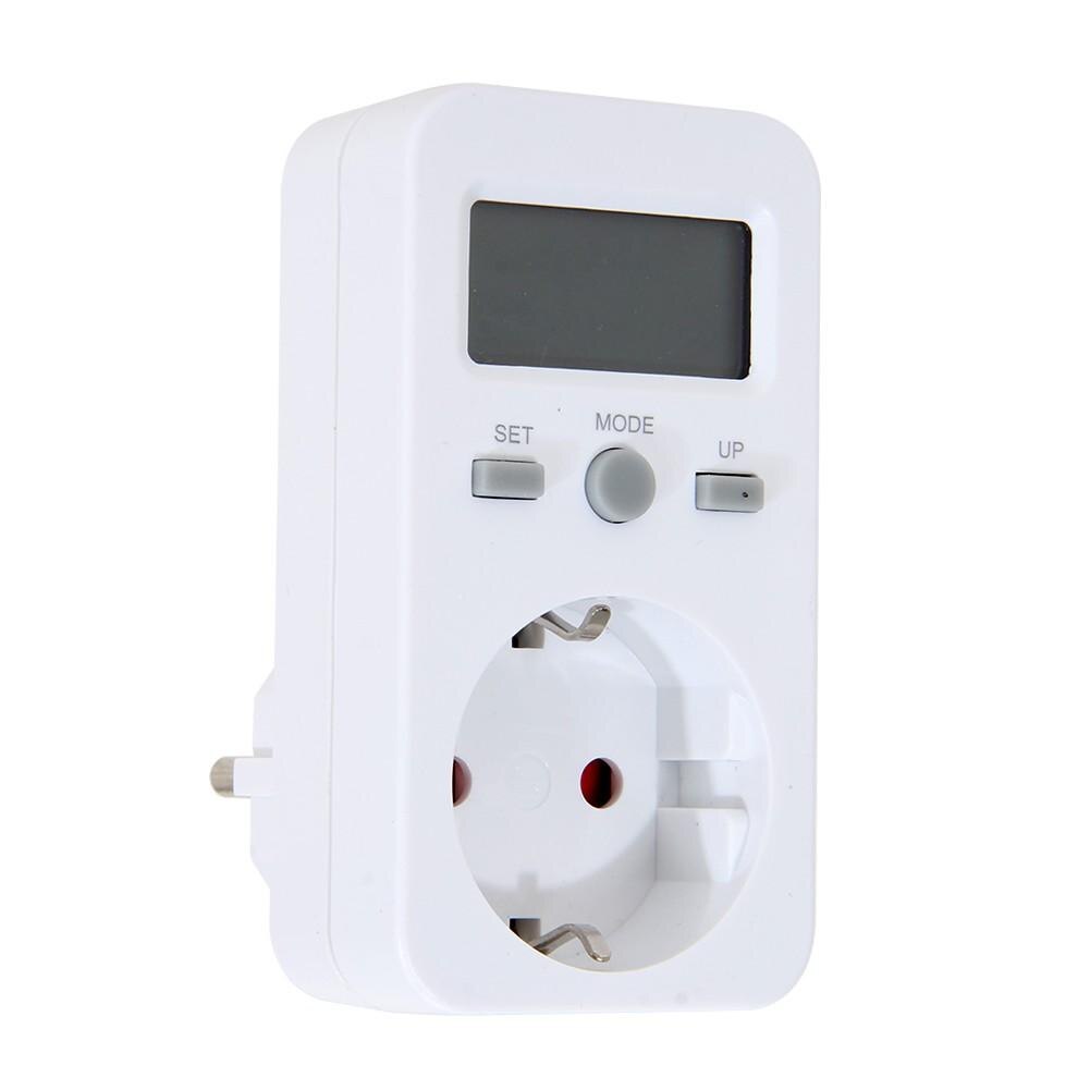 Digital Wattmeter LCD Energy Monitor Power Meter Electricity Electric Meter Measuring Outlet Analy Usage Monitoring Socket EU