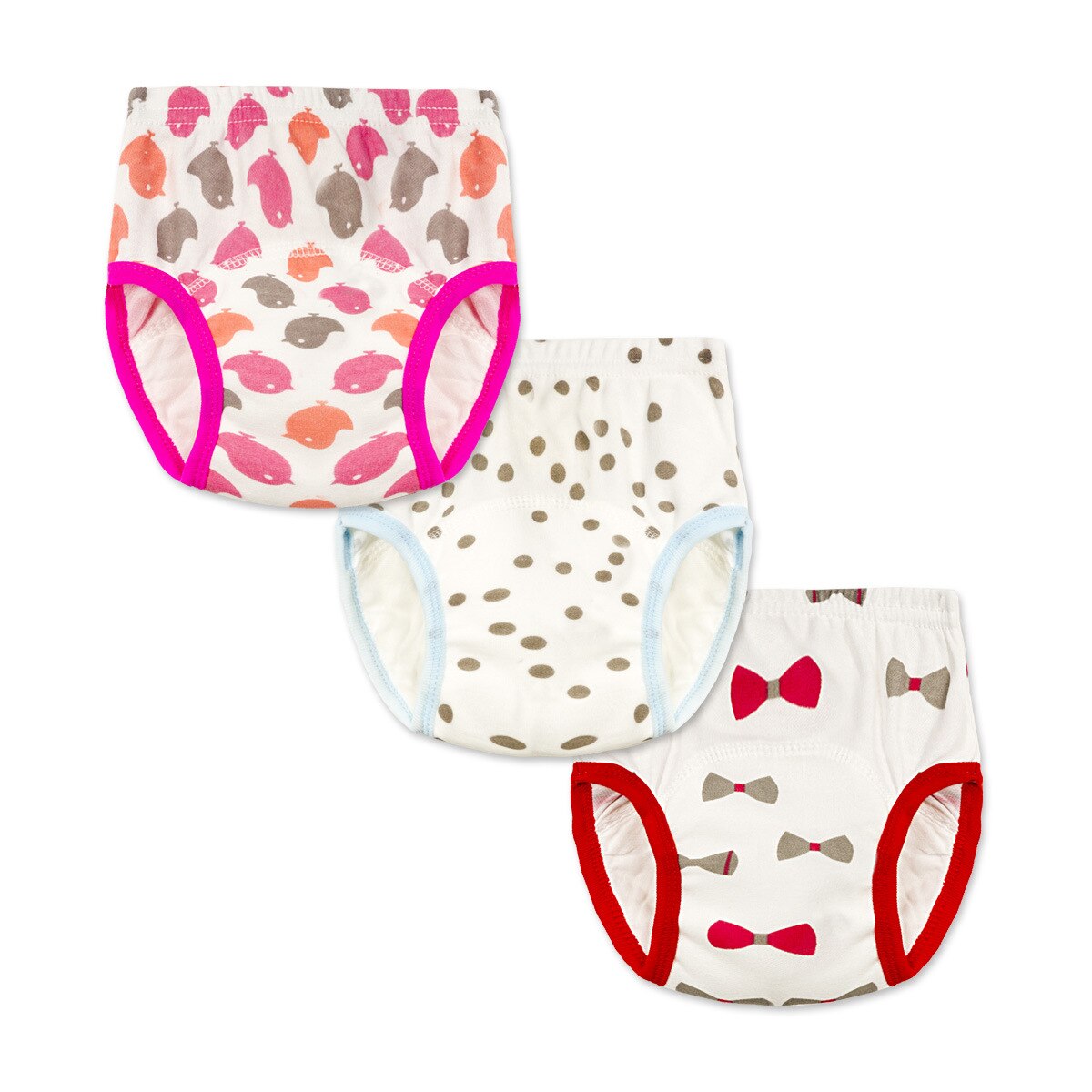 Spring And Summer Children's Pure Cotton Diapers Boys Girls Baby Mixed Multiple Pattern Toilet Learning Pants 3psc/lot