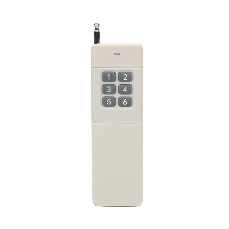652F 3000m Long Distance High Power 4 6 8 12CH RF Remote Control Transmitter 433 MHZ Garage Door Gate Remote: green