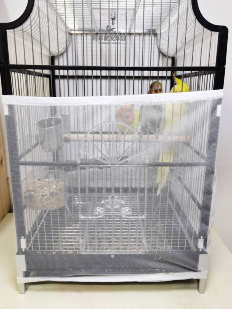 Bird cage splash screen gauze anti-mosquito and anti-bite parrot cage splash net, pet bird supplies