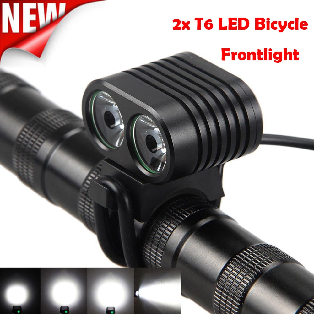 2x T6 Led Fietsen Voor Fiets Light Koplamp Duurzaam Fiets Outdoor Licht Fiets Koplamp Luz De Bicicleta #40