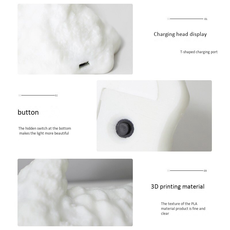 3D Printing Fire-Breathing Dragon Light Home Night Light Table Lamp Led Rechargeable Night Light