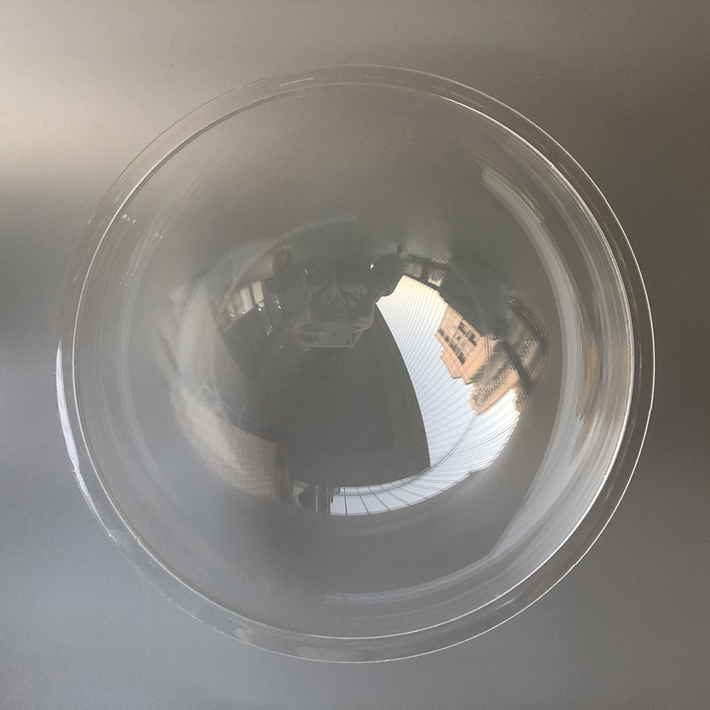 9.1 Inch Acrylic Indoor Outdoor CCTV Replacement HD Clear Camera Dome Cover Security Camera Housing High Speed Hemisphere Shell