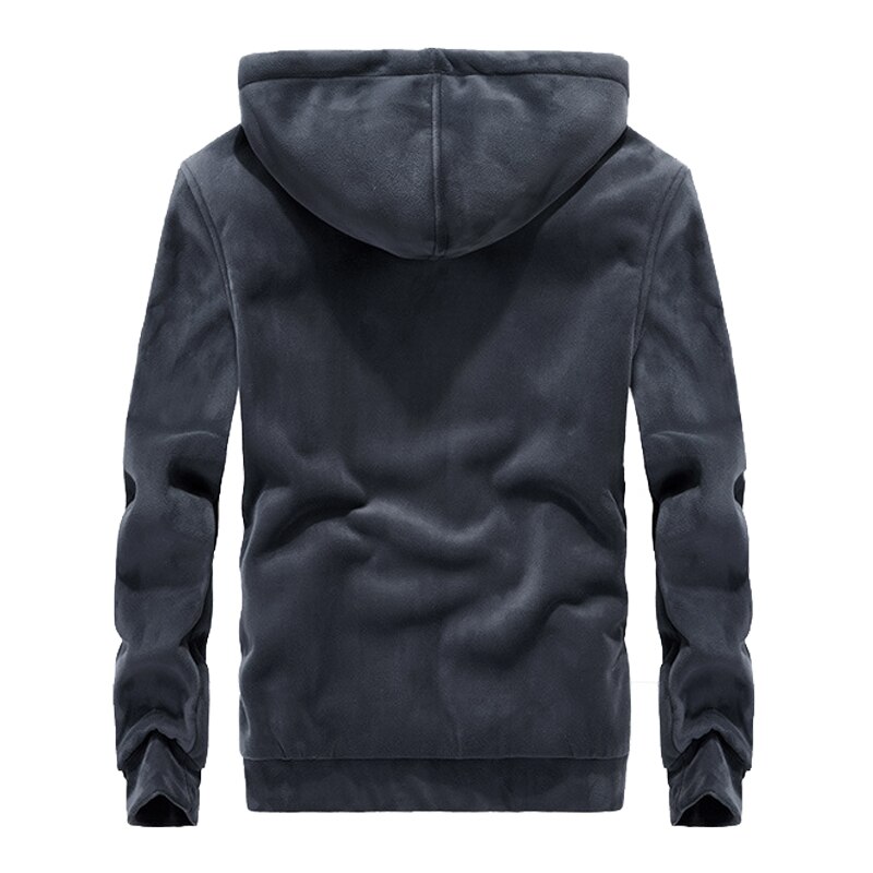 Mountainskin vinter fleece hoodie sweatshirt herr tjock varm kappa manlig enfärgad jacka herr märkeskläder 8xl sa811
