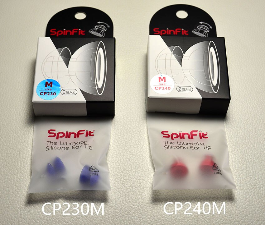 1 paar (2 stuks) SpinFit CP220 CP230 CP240 360 Gedraaid In-Ear Oordopjes Gepatenteerde Siliconen Oordopje Innovatieve Technologie Oordopjes