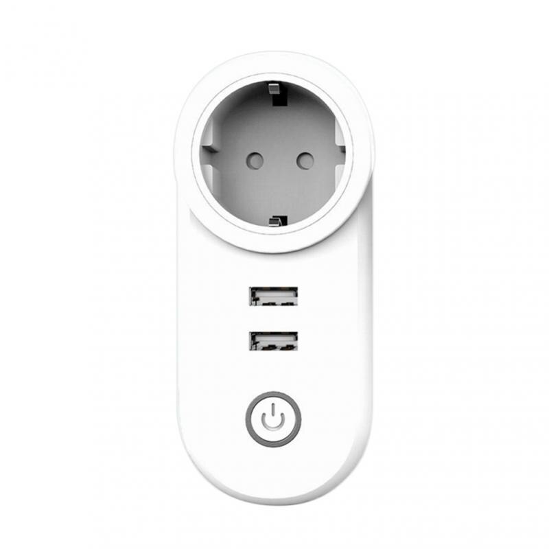 Magic Home Pro-enchufe inteligente con WiFi, enchufe europeo con doble puerto USB, Control por voz, temporizador, funciona con asistente de Google y Alexa: 4pcs