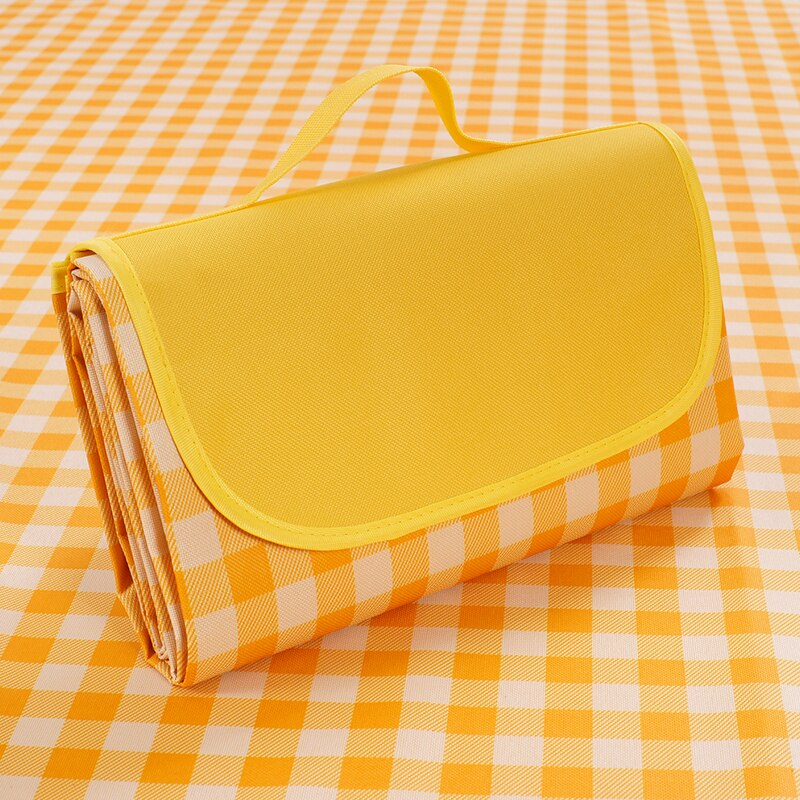 Manta de Picnic, estera de Camping plegable al aire libre impermeable 145x200cm, estera de Picnic ancha, manta de playa a cuadros, colchoneta multijugador para bebé: Gangham - Y