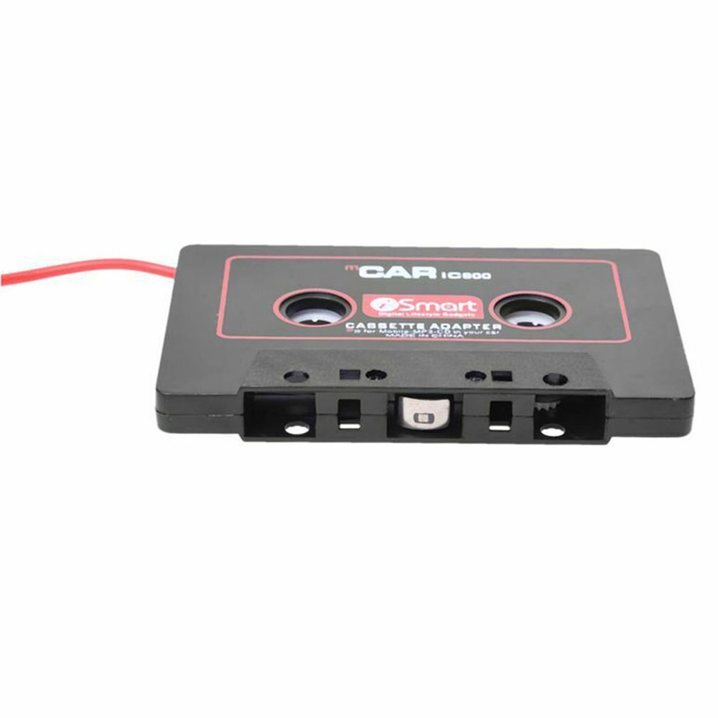 Adaptador de grabadora de Cassette para reproductor de CD de coche, 3,5mm, AUX, MP3, B8T5, Color negro, rojo, duradero,