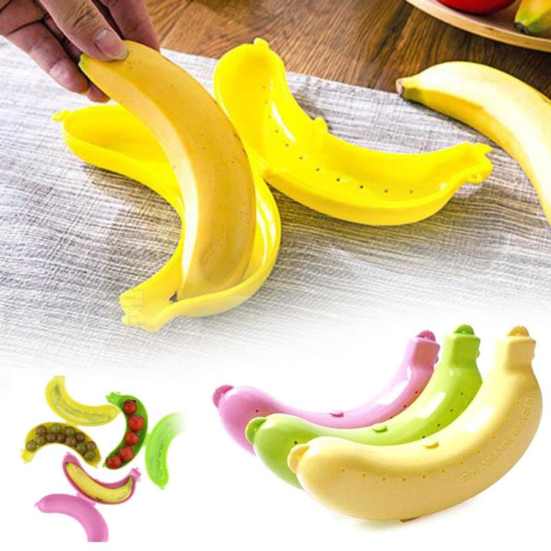 1Pc Banana Food Container Storage Kids Holder Preservation Box Boxes Fresh High