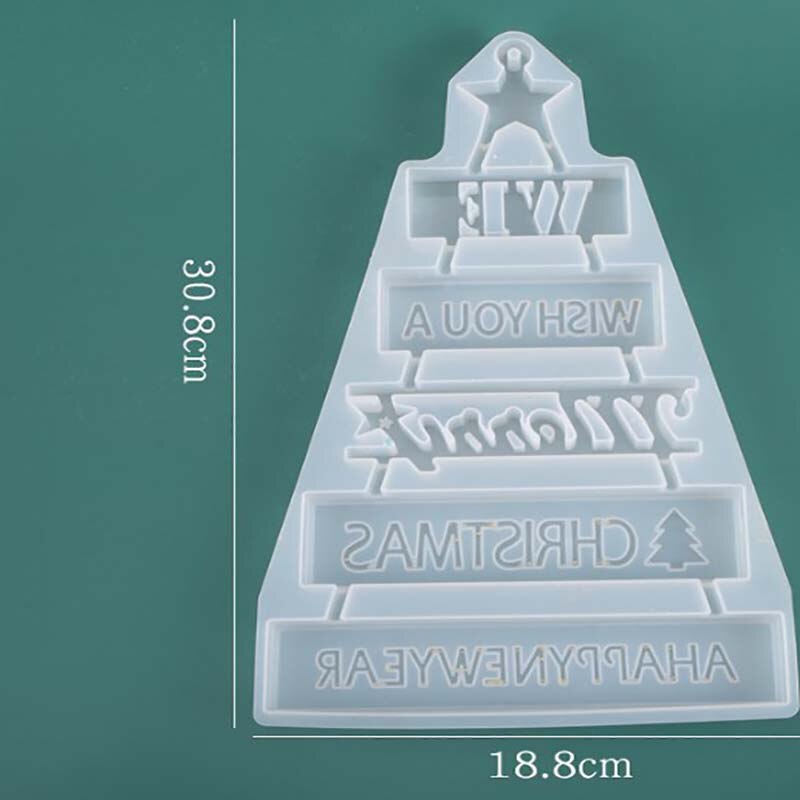 1Pc Kerstboom Vorm 3D Zoetwaren Silicone Mold Fondant Taart Decor Diy Gereedschap