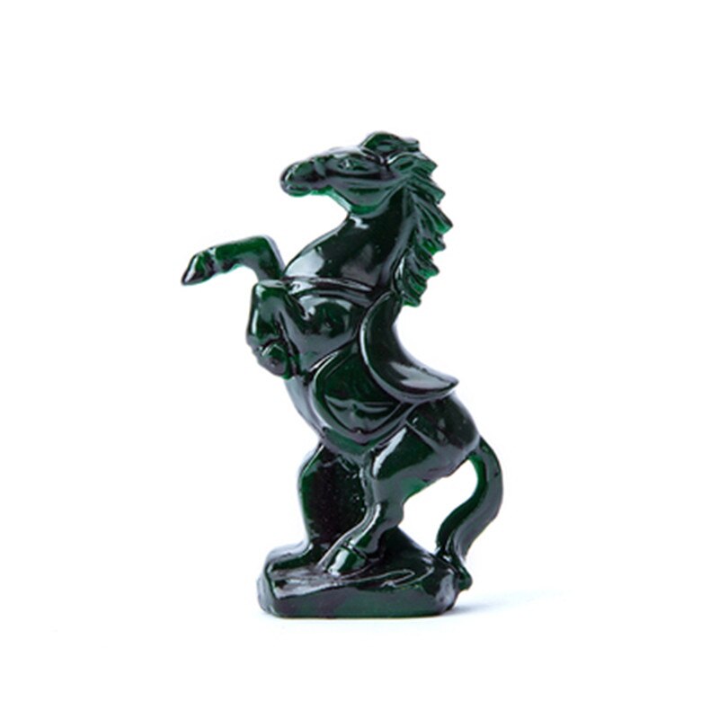 Caballo de Jade que cambia de Color, auténtico caballo de juego para el éxito en la ceremonia del té, accesorios de bandeja de té, adornos del zodiaco: Default Title