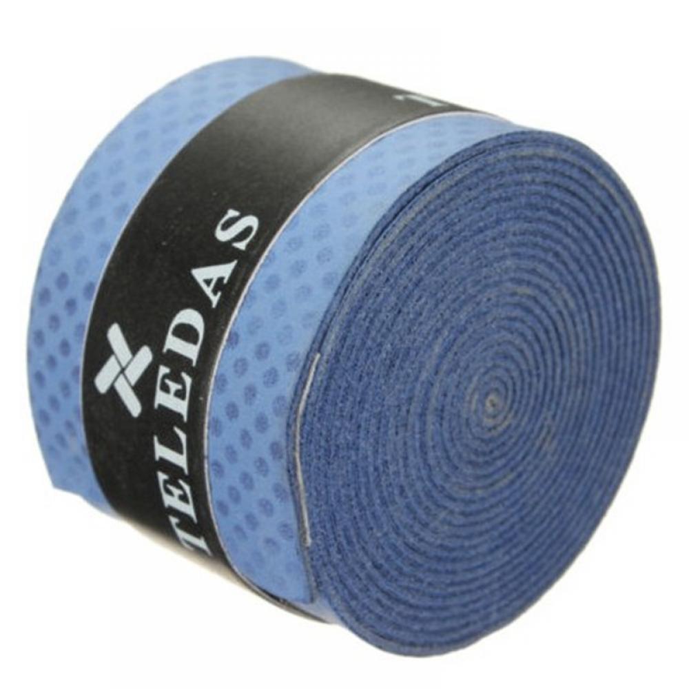 Fita adesiva para raquete de tênis, 1/5pçs, anti-escorregamento, absorvente de suor, para badminton, bandas de suor, faixa de punho de bicicleta: blue
