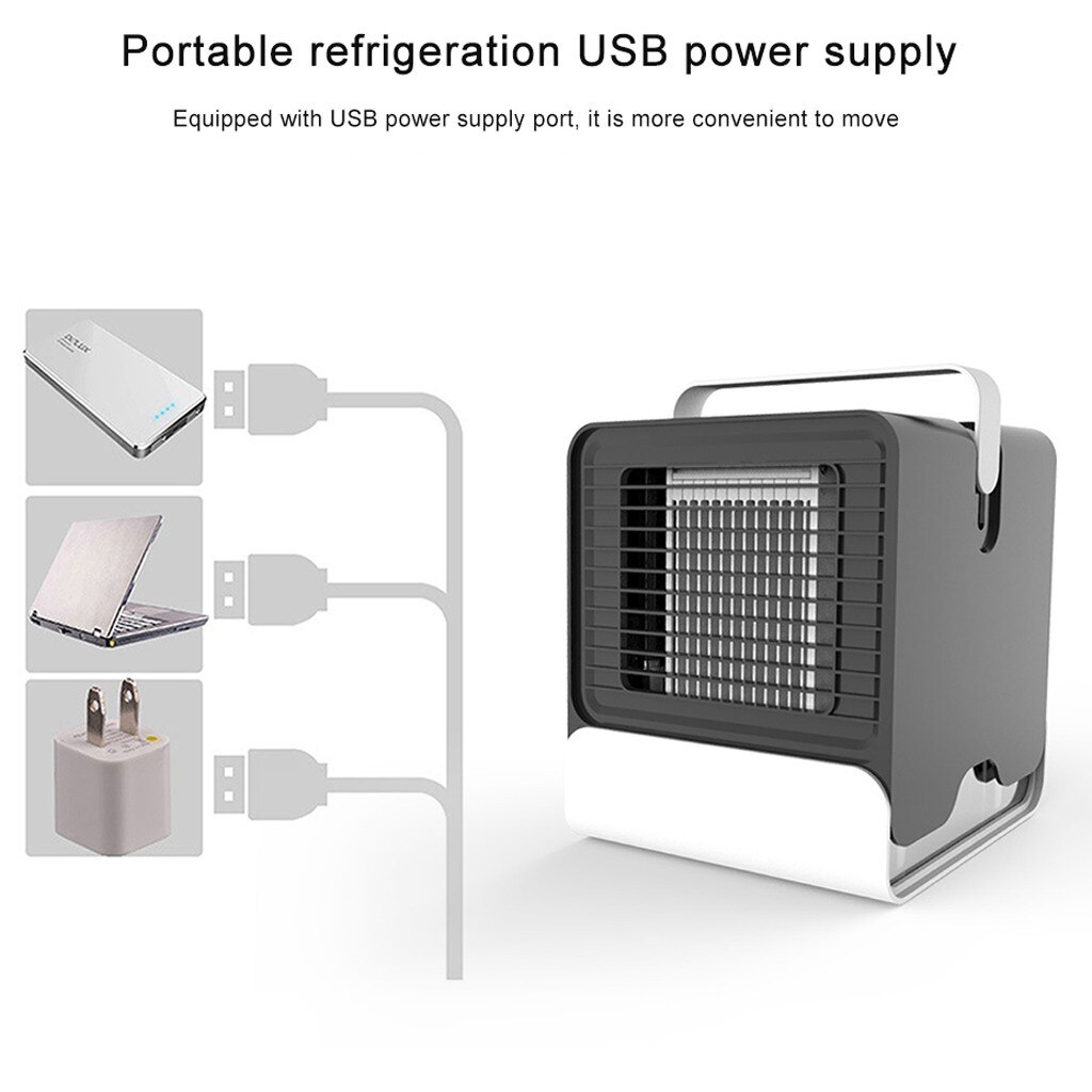 Portable Air Conditioner Fan Mini Air Cooler Multi-function Personal Space Evaporative Air Cooler Usb Desk Removable Fan