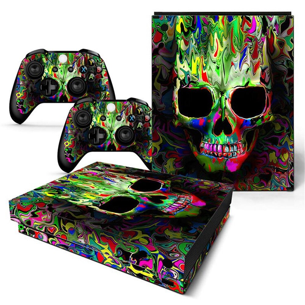 Game Full Cover Skin Console &amp; Controller Decal Stickers for Xbox One X Skin Stickers Vinyl: TN-XBONEX-0894