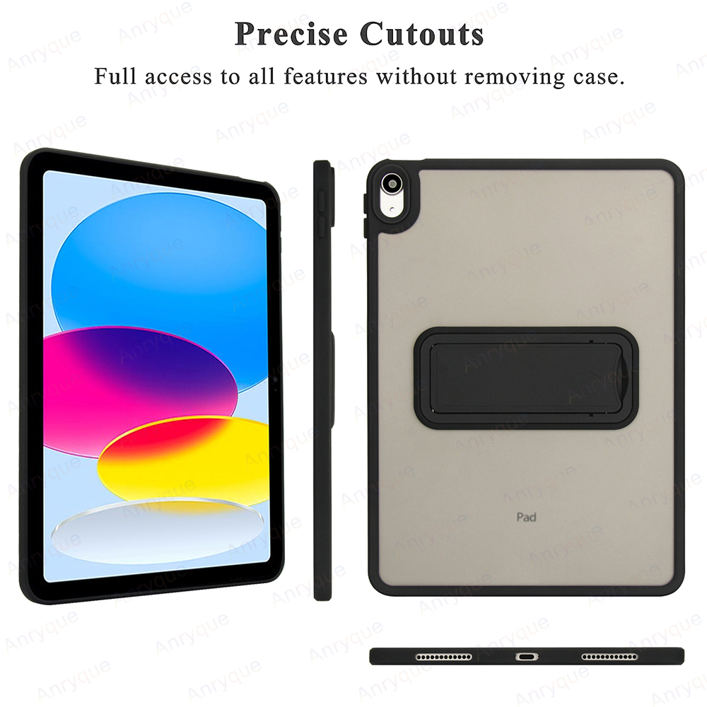 Caso de suporte para ipad 11a geração 11 Polegada 2025/10a geração 10.9 ''2022 acrílico fosco capa dura funda com suporte