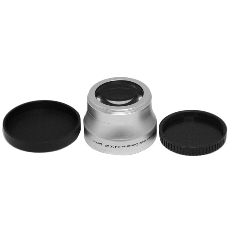 NEWYI High Resolution Camera Camcorder Lens 40.5mm 0.45X WIDE Angle + Macro Conversion LENS 40.5 0.45 Silver