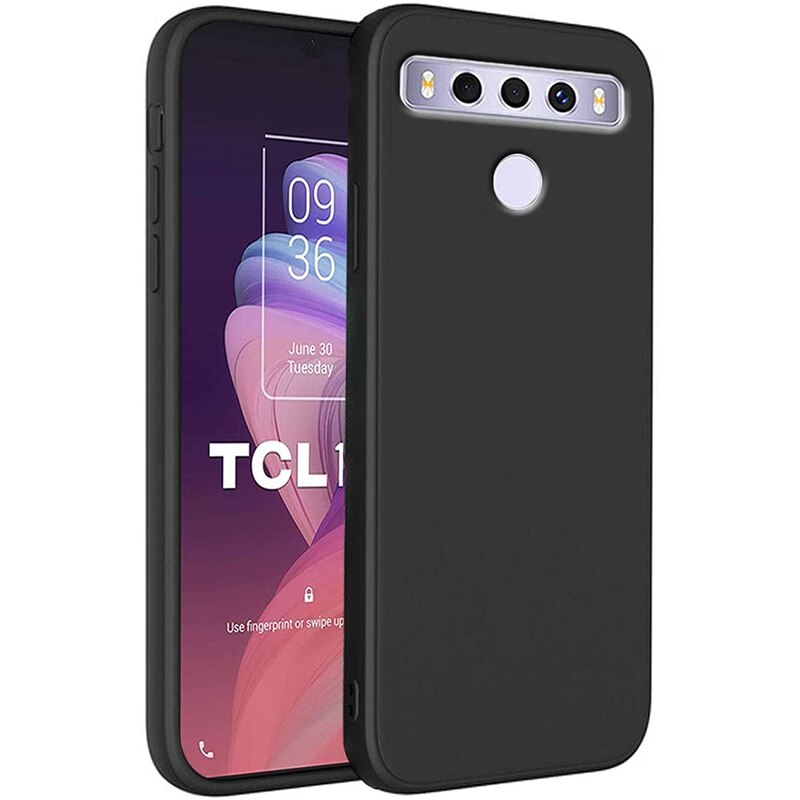 3-en-1 vidrio + funda de silicona para TCL Plex T780H 6,53 "para TCL Plex 20 SE Protector de pantalla de vidrio templado para TCL Plex