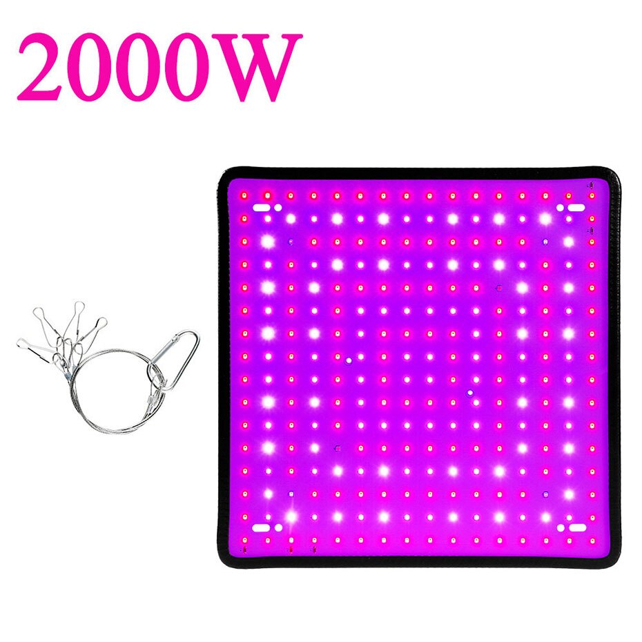 1000W 1500W 2000W Grow Light Plants Growth Lamp Full Spectrum Phytolamp Strip Light Red Blue Lighting Seedling Flower Vegetable: 2000W RB / US Plug