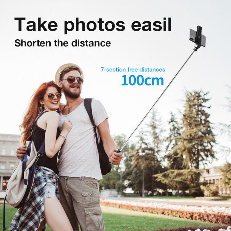 Selfie Stick Tripod L02s Wireless Bluetooth Selfstick Monopod with Fill Light Selfie Stick Tripod Handheld Gimbal