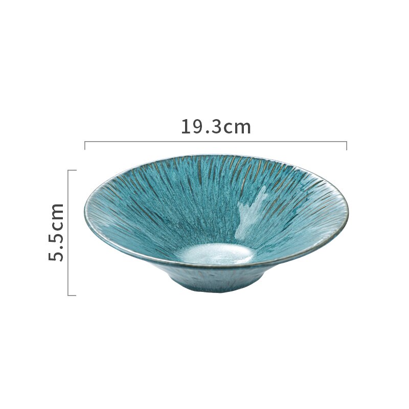 Keramische Fruit Salade Kommen Soep Wastafel Ronde Servies Koken Plaat Groente Bowls Creatieve Hotel Restaurant Snack Desserts Lade: 7.5 inch 2