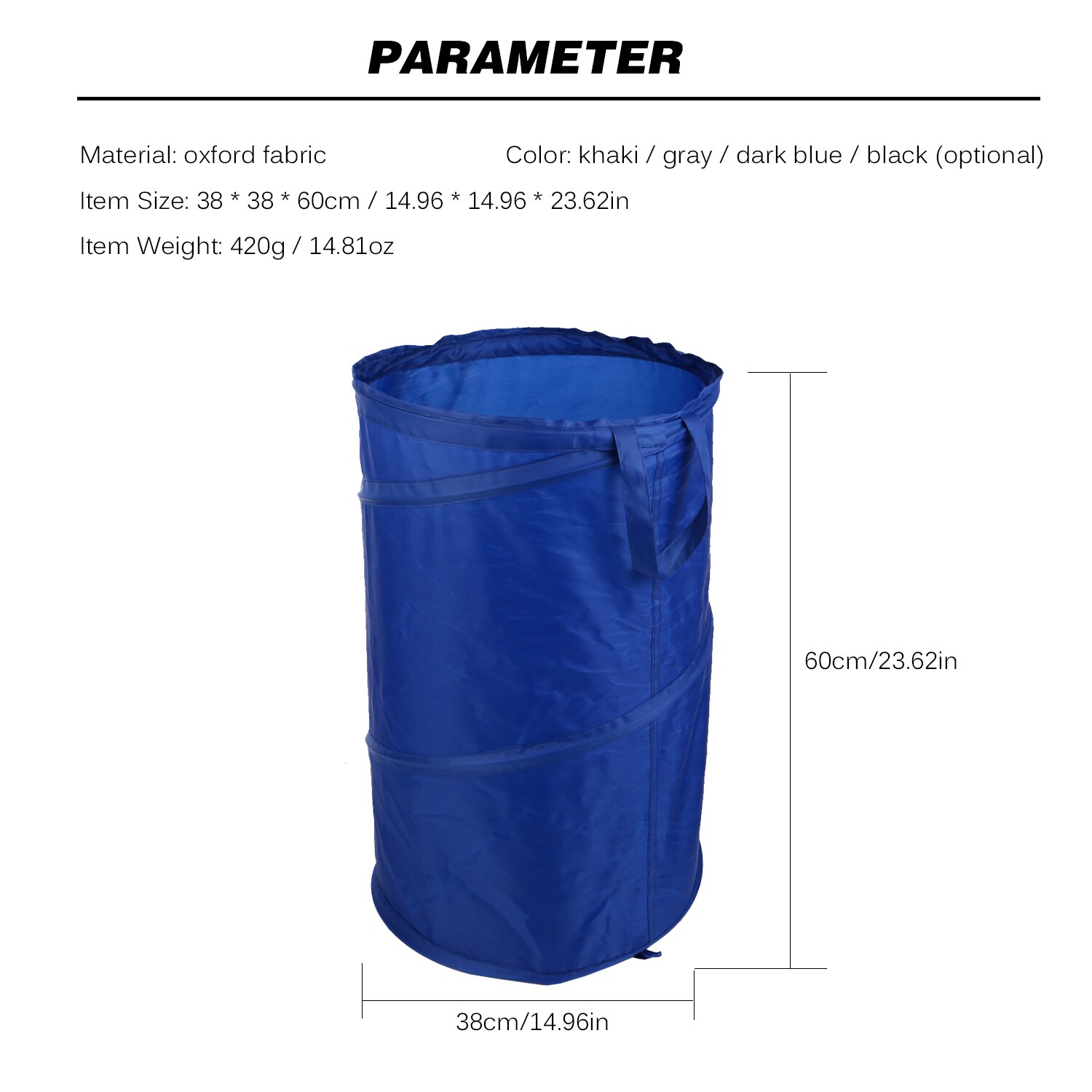 Tøykurver vanntett sammenleggbart tøy hindrer skittentøy oppbevaringsbeholder stor husholdningstaske med håndtak