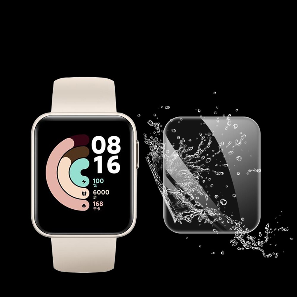 Pehmeä näytönsuoja xiaomi redmi kellolle&mi smart watch lite naarmuuntumaton täysin peittävä hydrogeeli suojakalvo tarvikkeet