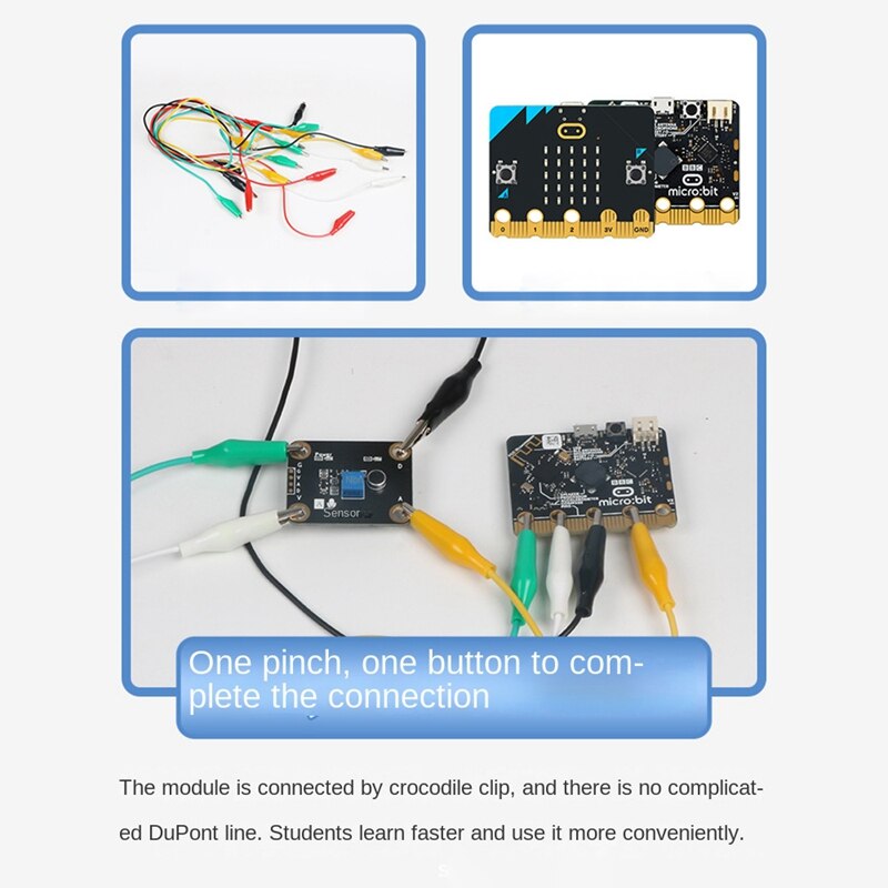 For Microbit Alligator Clip Sound Sensor Sound Sensing Microphone Amplifier Programming for Beginners Adult Learning