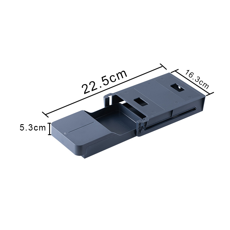 Under Desk Drawer Storage Box Hidden Adhesive Tray Organizer Office Pencil Tray Pen Holder Household Storage Accessories