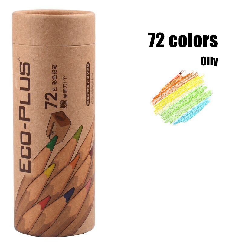 Juego de lápices de colores para colorear de 24/36/48/72, Color a base de aceite para bocetos artísticos L9: 72 colour Oily