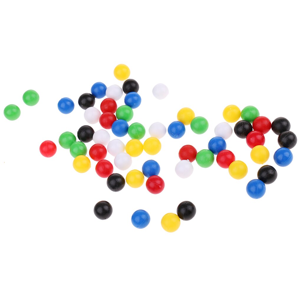 60 Pieces Small Plastic Balls / Beads for Connecting Four Game, 1cm Diameter