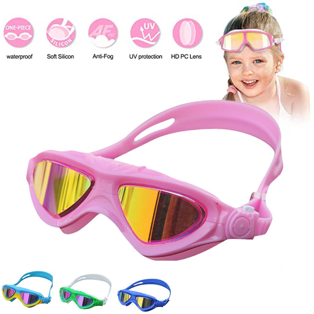 Kinderen Non-Condens Anti Uv Zwemmen Goggle Bril Verstelbare Oog Beschermen