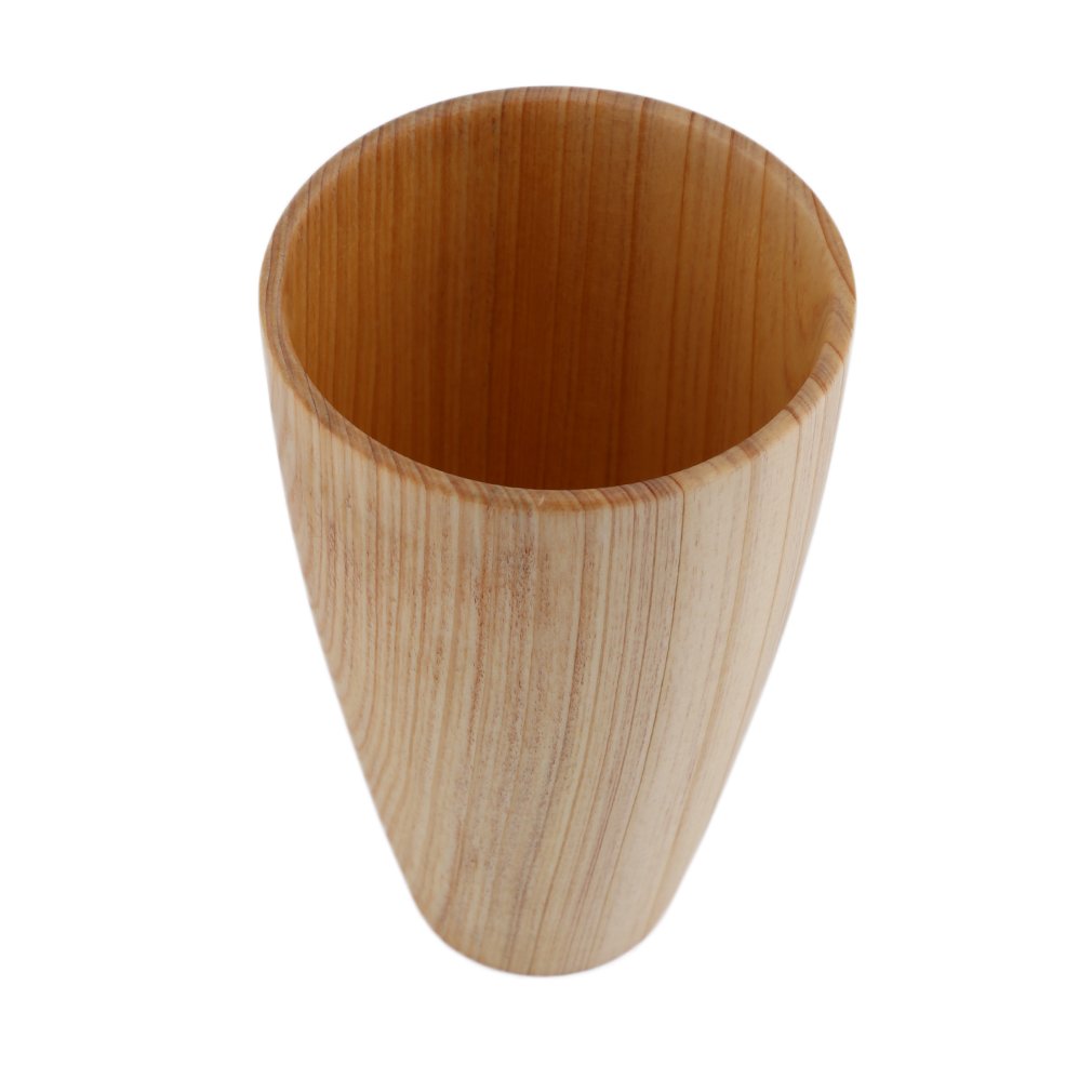 Primitiv min flaska handgjorda naturliga gran träkopp hem handgjorda drinkware high-end
