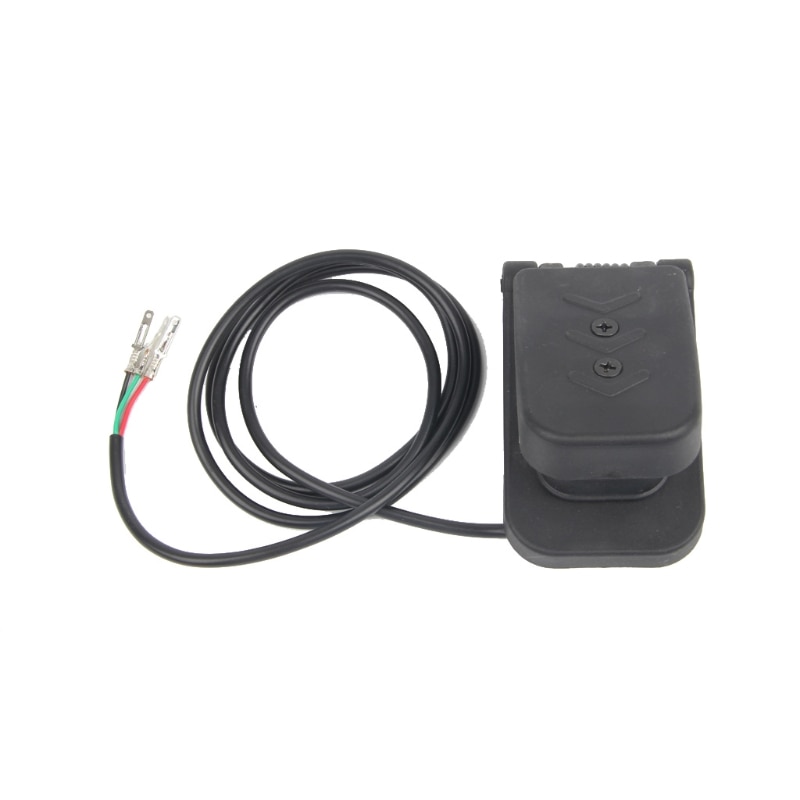 Elektrisk cykel svart plast scooter fyrfot gas gaspedal