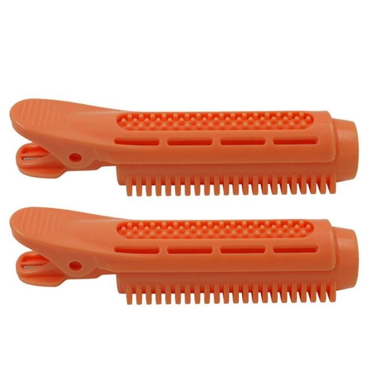 2 uds. De rizador de pelo de plástico, rodillos de cuidado del cabello, raíces naturales mullidas, pinza para el pelo, giro para dormir, Herramienta de Peinado DIY