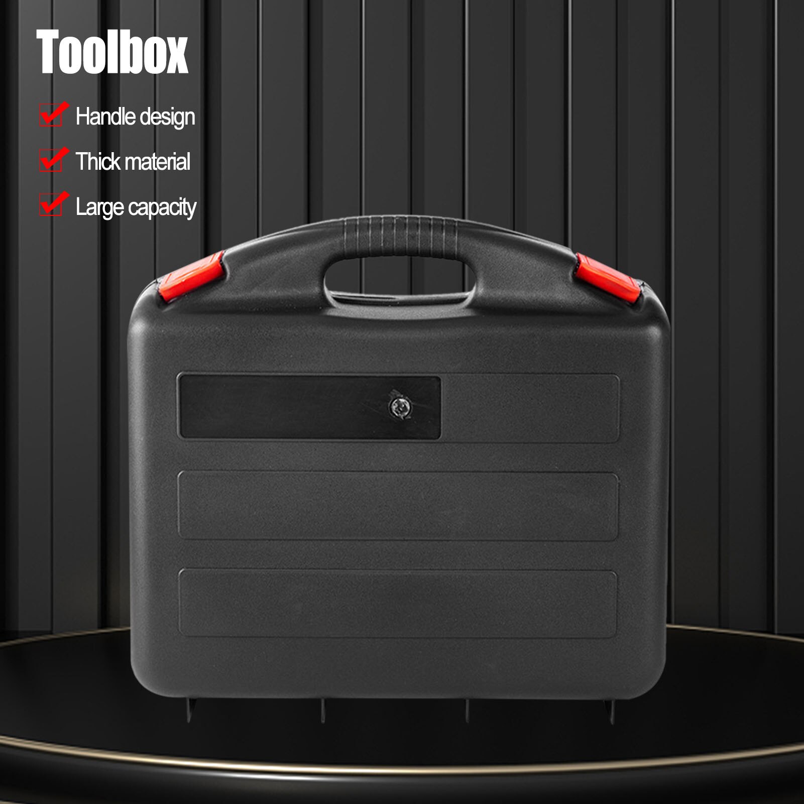Portable Tool Box Large-Capacity Double Buckle Thickened Toolbox Portable Handle Practical Box For Engineers Technicians