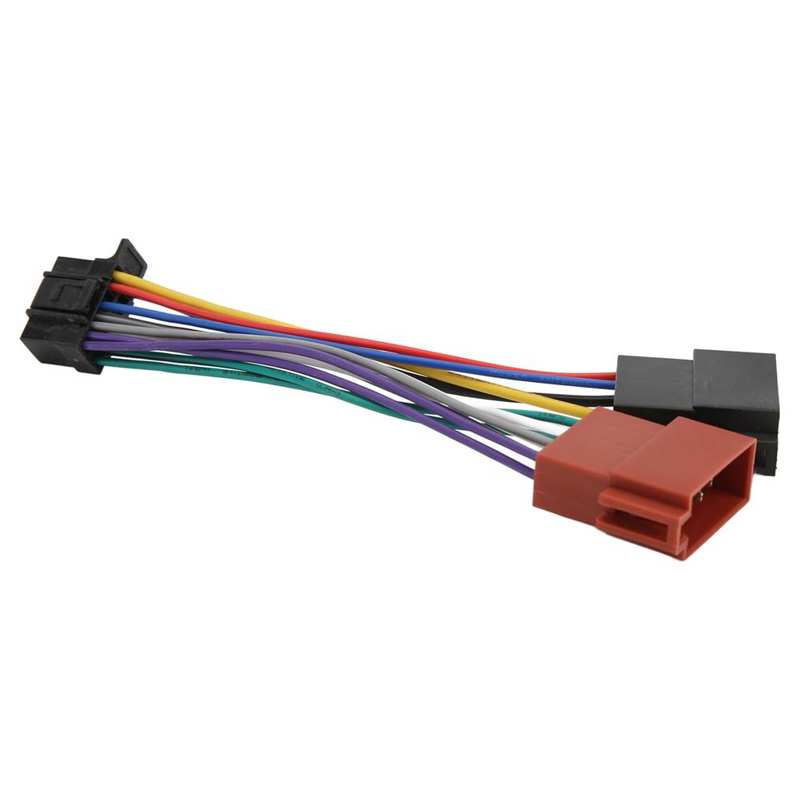 Radio ISO Harness Connector Good Performance ABS ISO Radio Harness Adapter for Stereo Replacement for Sony JVC